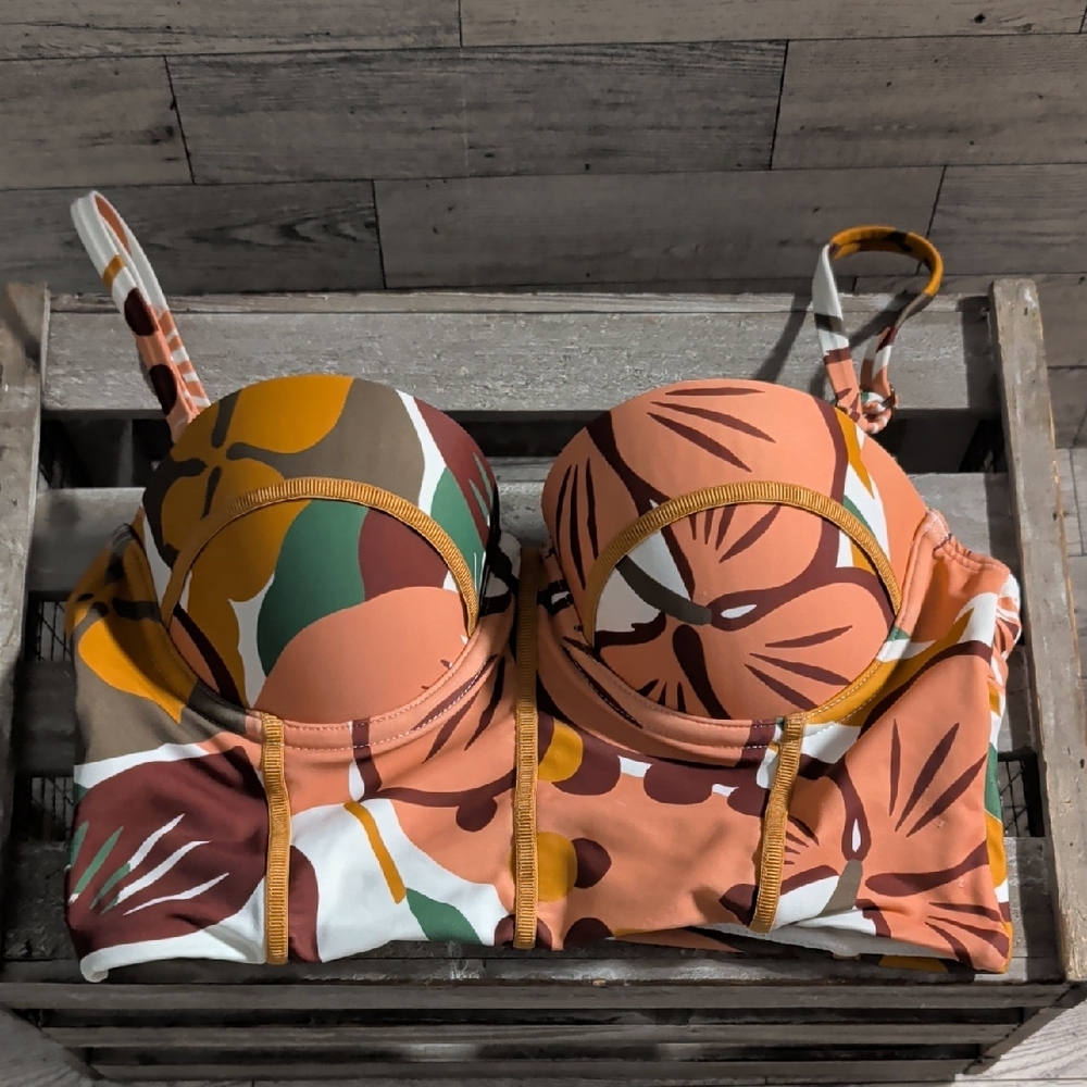 Ted Baker Multicolor Floral Bikini Top